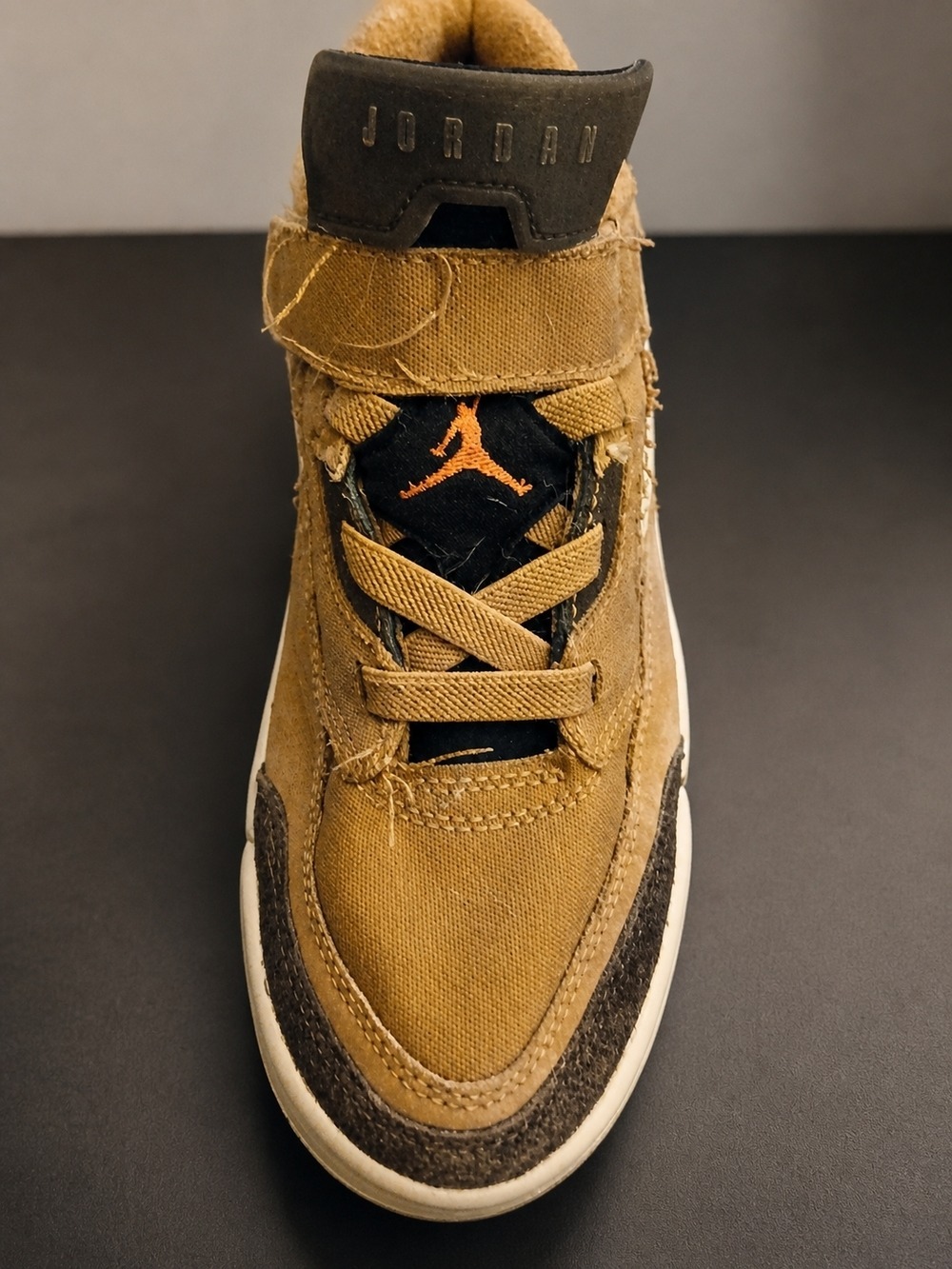 Nike Jordan Kids Tan Brown Sneakers - Picture 5 of 6